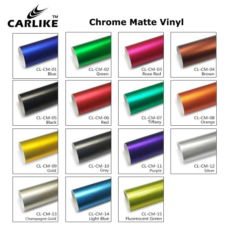 CARLIKE CL-CM-02 хром матовый зеленый воздух Бесплатная украшение автомобиля виниловая