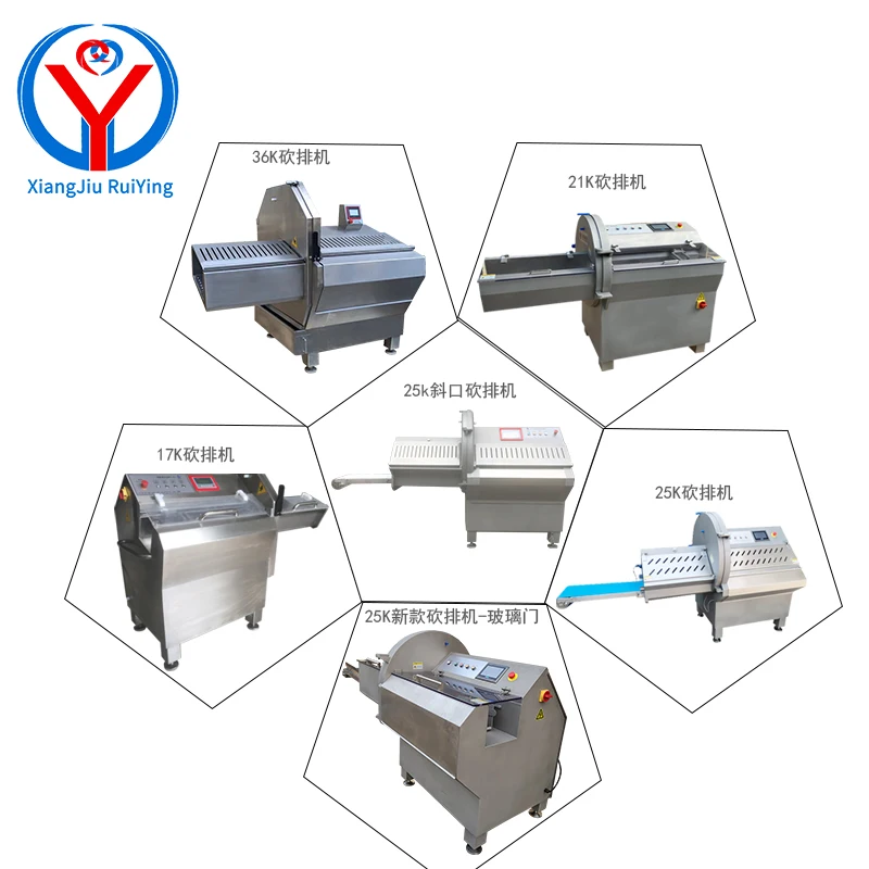 Commercial Automatic  Large Cooked Meat Slicer Fresh Salmon Steak Slicing Machine