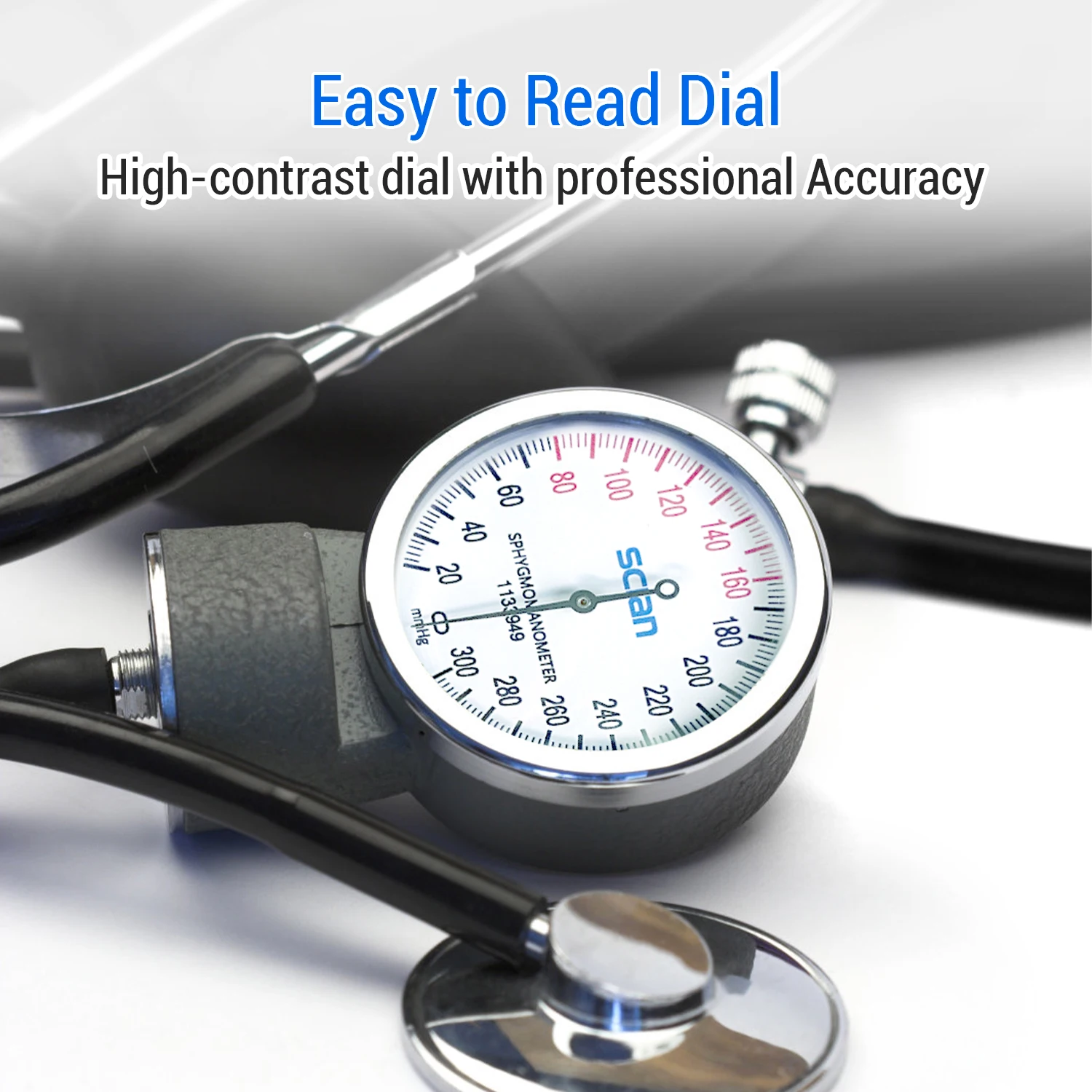 HONSUN Upper Arm Manual BP Aneroid Sphygmomanometer With Single or Dual Head Stethoscope