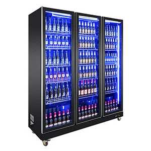 blue beer fridge