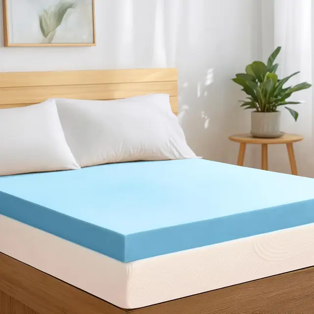 OEM High Quality Cooling Memory Foam Mattress Topper Single Double Queen King Size with Removable Spring Cover and Low MOQ
