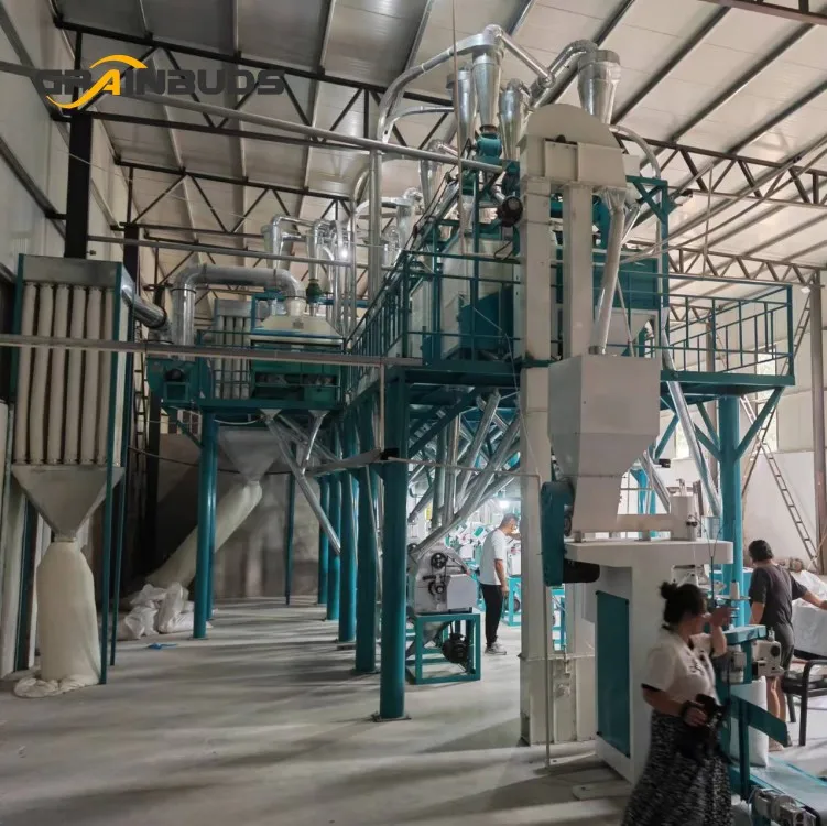 Mini Ground Maize Grain Processing Machinery Flour Mill