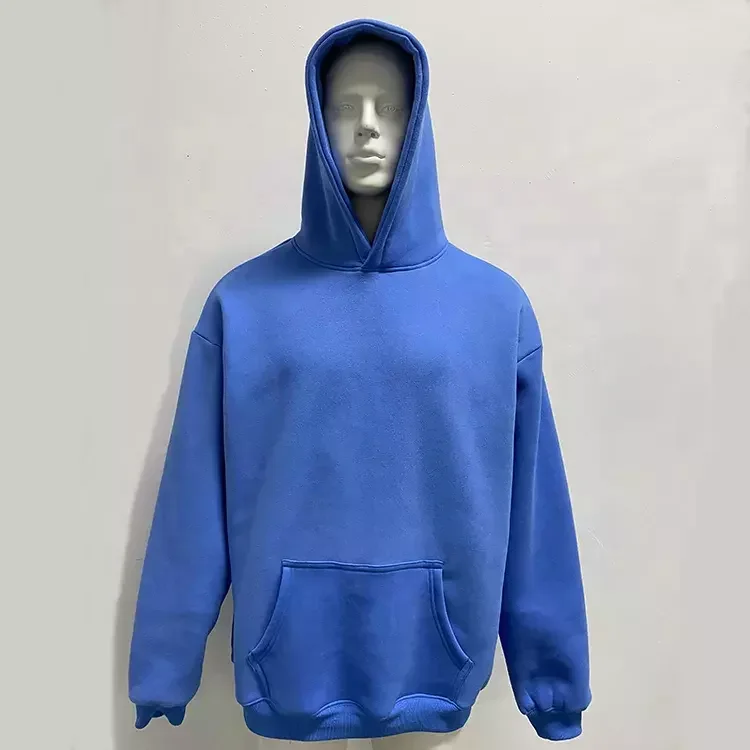 JL1206B Screen Print Hoodies Cotton Heavyweight Hoodie No String Oversize Fleece Cropped Hoodies for Men