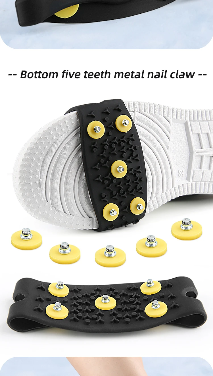 Nonslip Shoe Cover Ice Snow Grippers Over Shoe Boot Traction Cleat