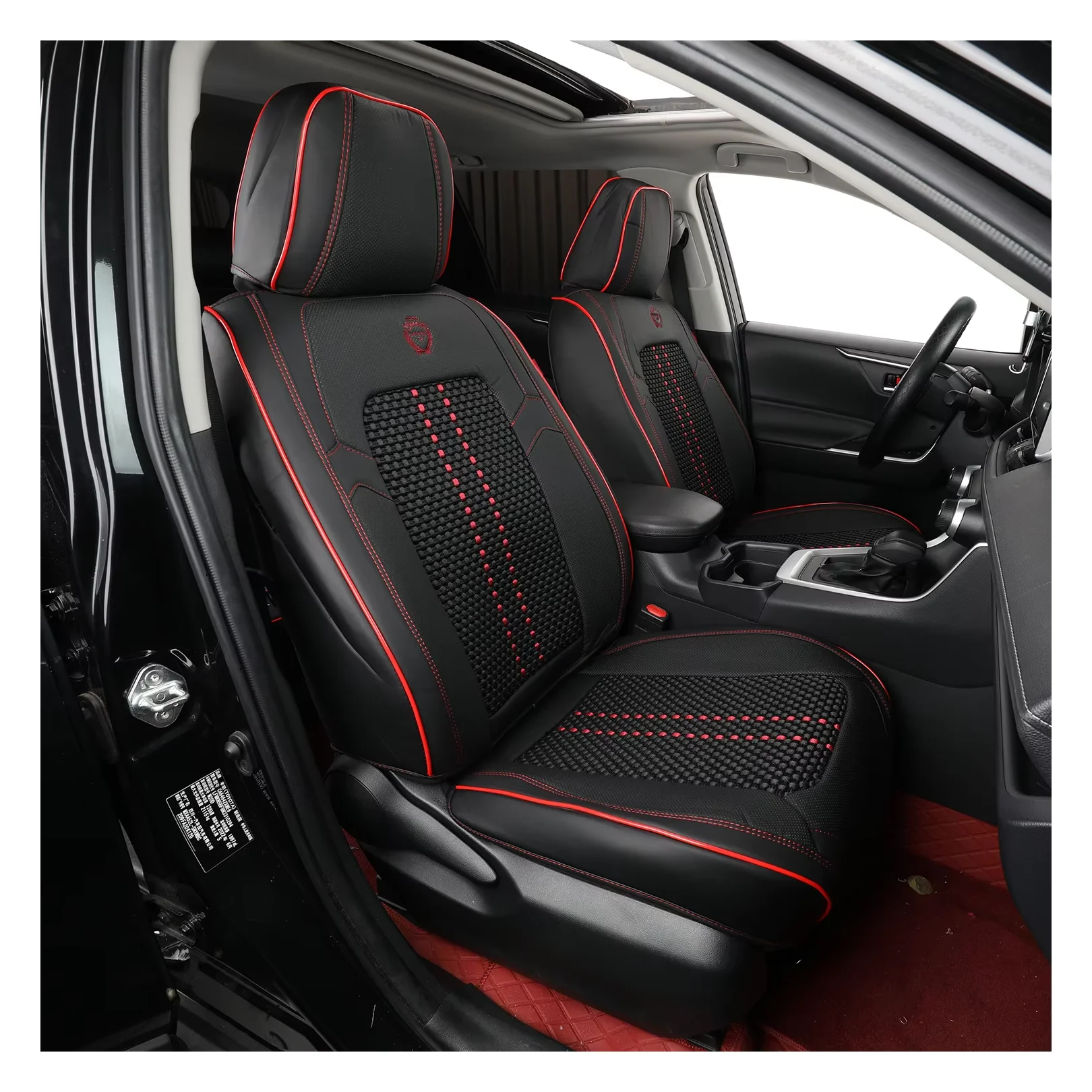 EKR Amazon Popular  Universal Size Seat Cover PU Leather Material Full Set Universal Fit Most Car Seat Cover