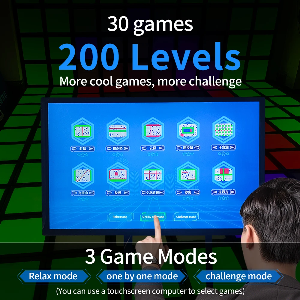 Brick Dance Floor Light Interactive Led Floor 30x30cm Active Game For