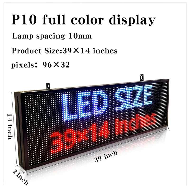 P10 大型屋外フルカラーLEDサイン 高輝度プログラム可能ディスプレイ