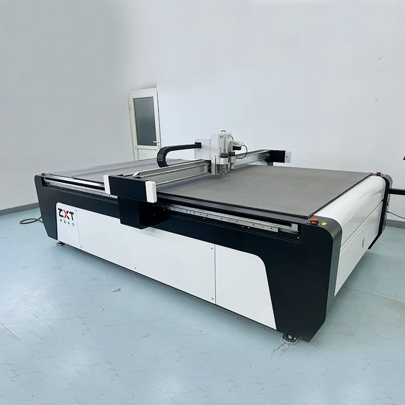 ZXT Customized CNC Advertising KT Cardboard/Corrugated Board/Sticker Digital Box Carton Vibrating Knife Cutting Machine