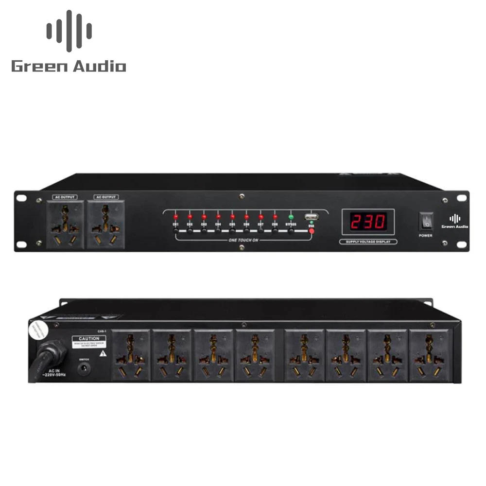 GAX-820 + professional stage 10 way power sequencer