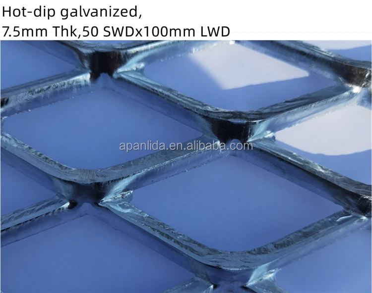 Best Quality Heavy Duty Standard Diamond Raised Expanded Metal Walkway Mesh