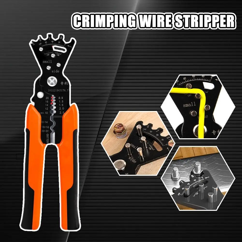 5 in 1 Multifunctional Pliers Wire Stripper Winding Hardware Tool Universal Wire Cutters for Electrician Skin Pressing Wire