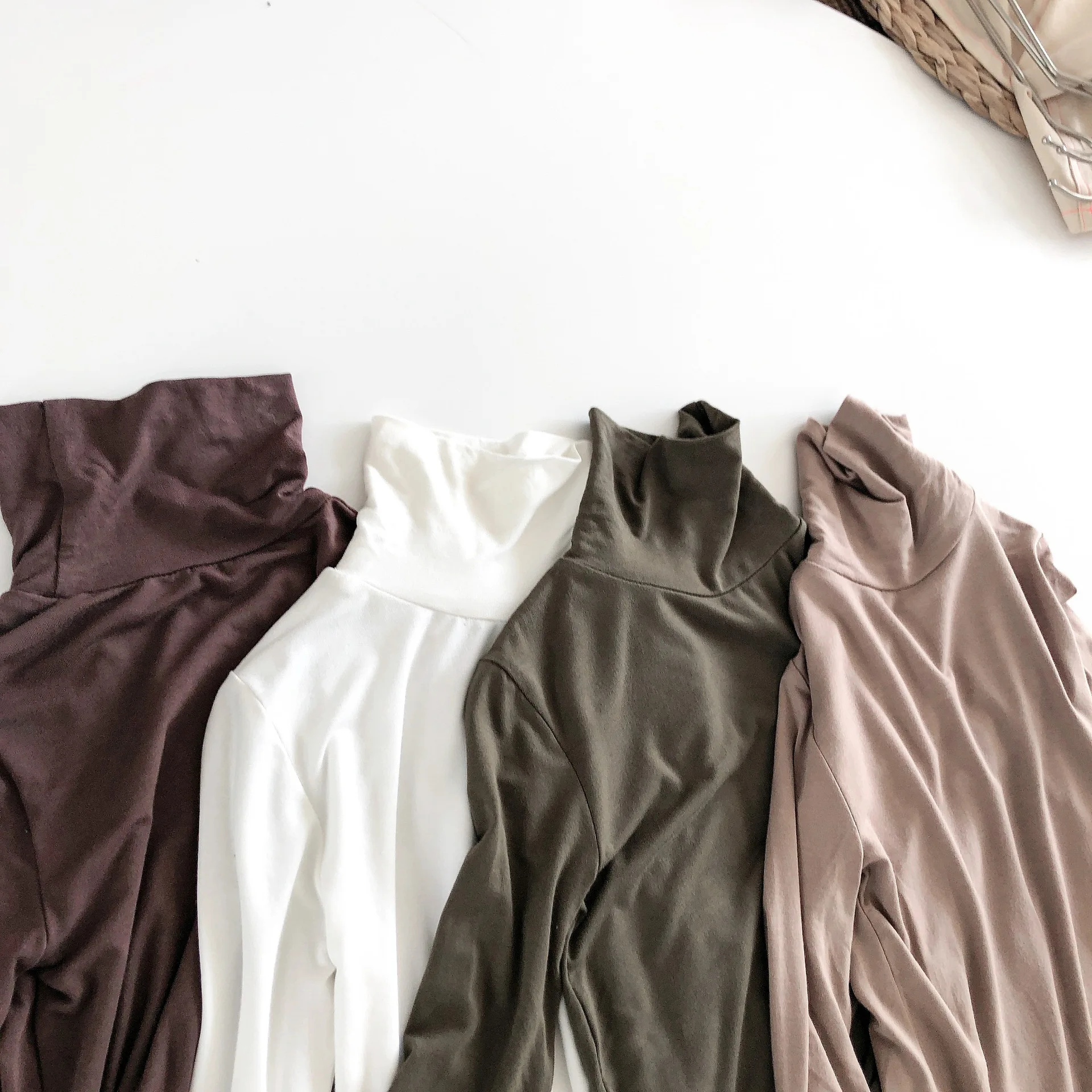 Осенне-зимние детские топы для девочек, повседневная детская одежда с длинным рукавом, оптовая продажа, детская одежда из хлопка