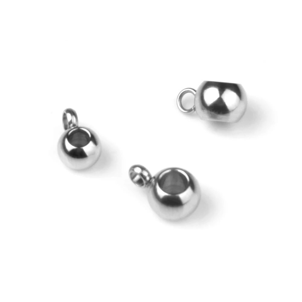 Stainless Steel Spacer Beads Big Hole 