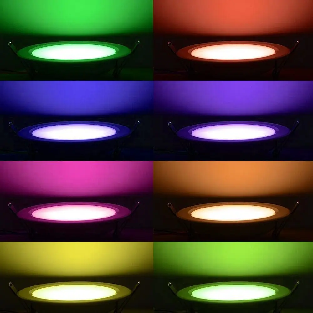 Smart Control 4W 5W 6W 9W 12W 145mm RGB Round LED Panel Downlight