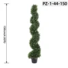 Green Artificial Spiral Cypress Topiary Tree (150cm/4.92ft)