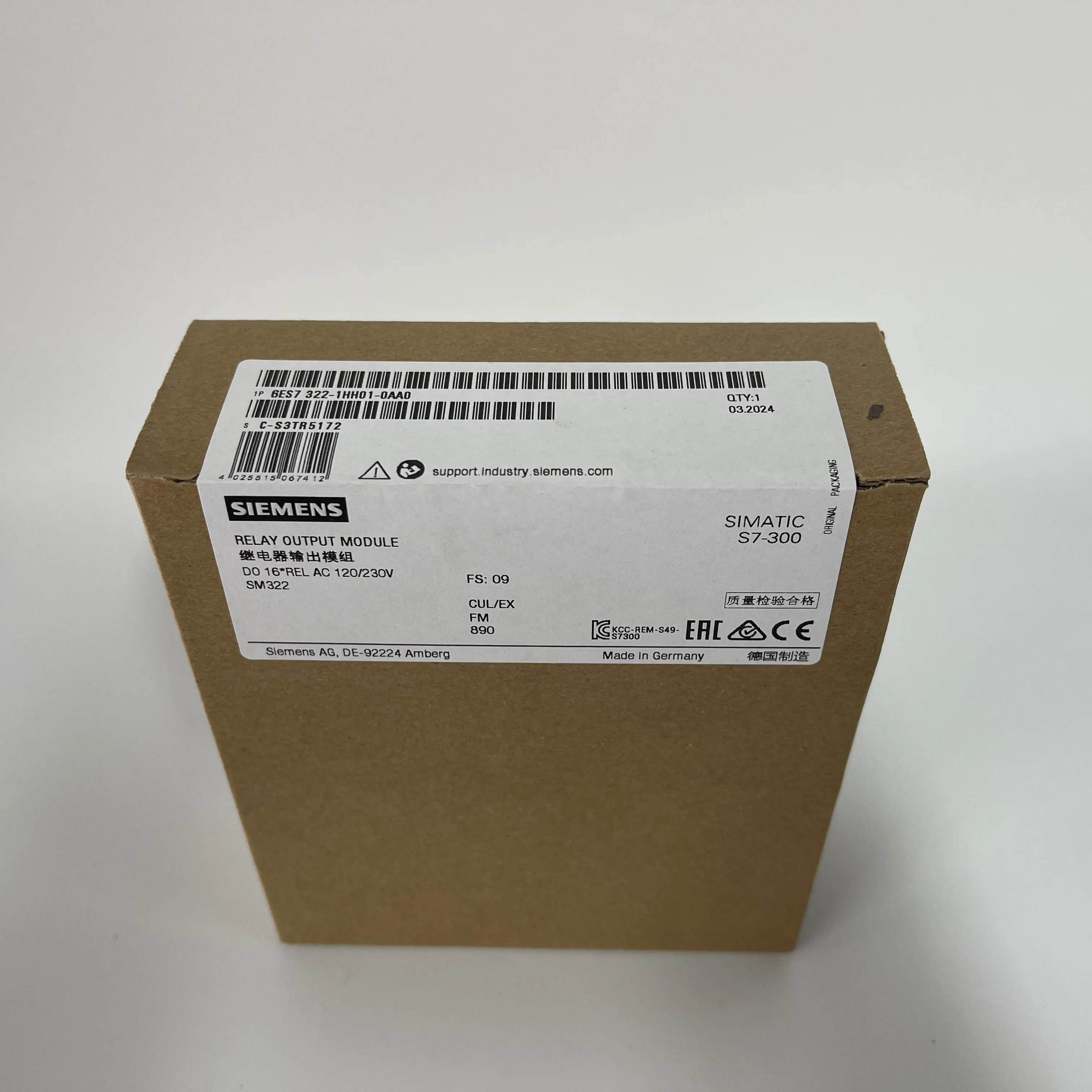 Siemens Relay Output Module 6ES7322-1HH01-0AA0 Siemens Relay Output Module 6ES7322-1HH01-0AA0