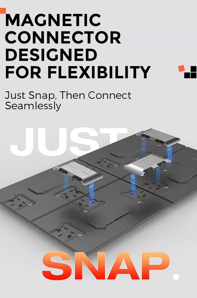 AUSNAT 4-Screen Productivity 18.5 Inch Portable Triple Laptop Monitor Type C Easy Carry One Cable Connection Screen Extender