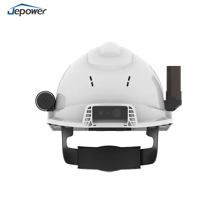Building Smart Hard Hat Support Wifi/4G/3G Built in 32G Smart Safety Hats Intelligent Hard Hat With Camera and Led White Light