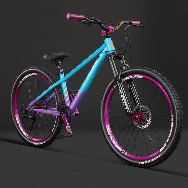 Blue 26 Inch 8 Speed Hydraulic Disc Mountain Bike Adult Road Bikes