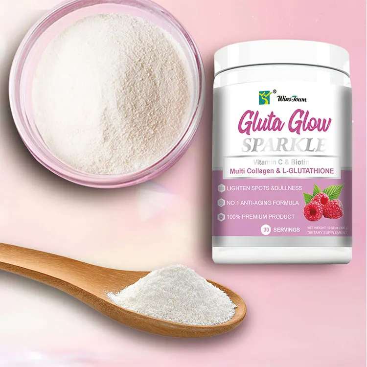 Gluta White Sparkle Glow Collagen Peptides Powder Sachet for Adult Skin Elasticity & Whitening