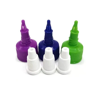 20/410 24/410 28/410 Twist Top Nozzle Cap Squeeze Flip Top Screw PP Plastic Packaging for Shampoo and Lotion Bottles