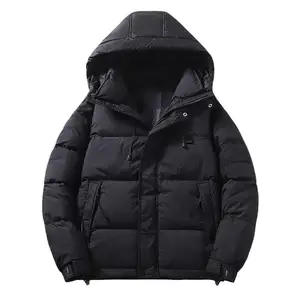 2026 Fashion Style Men's Puffer Jacket Wholesale Winter Leisure Outdoor Down Coat Custom Logo Oversized Men's Coat