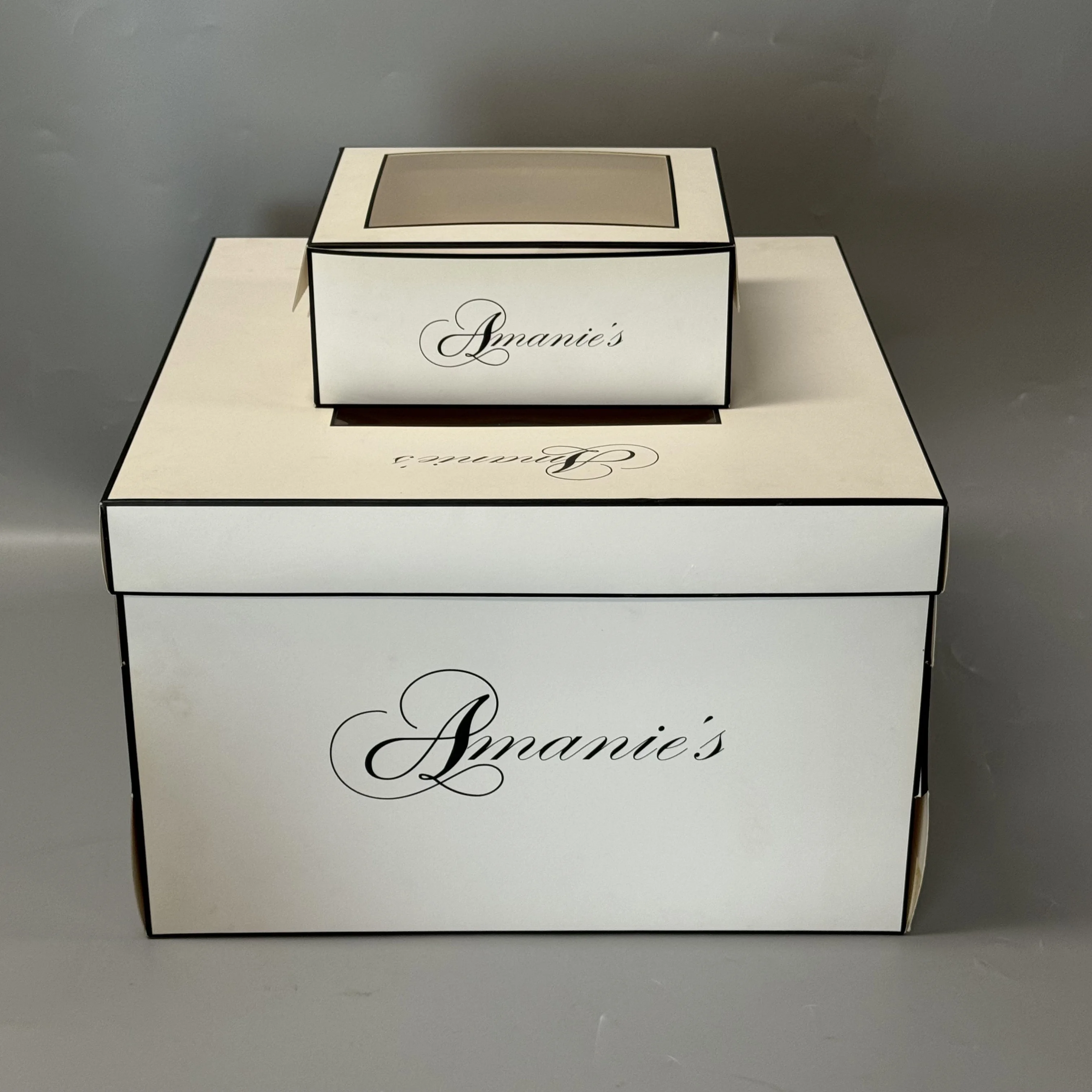 Factory Direct Custom White 15 X 15 X 5 Inch with Window Birthday Wedding Cake Paper Packaging Box