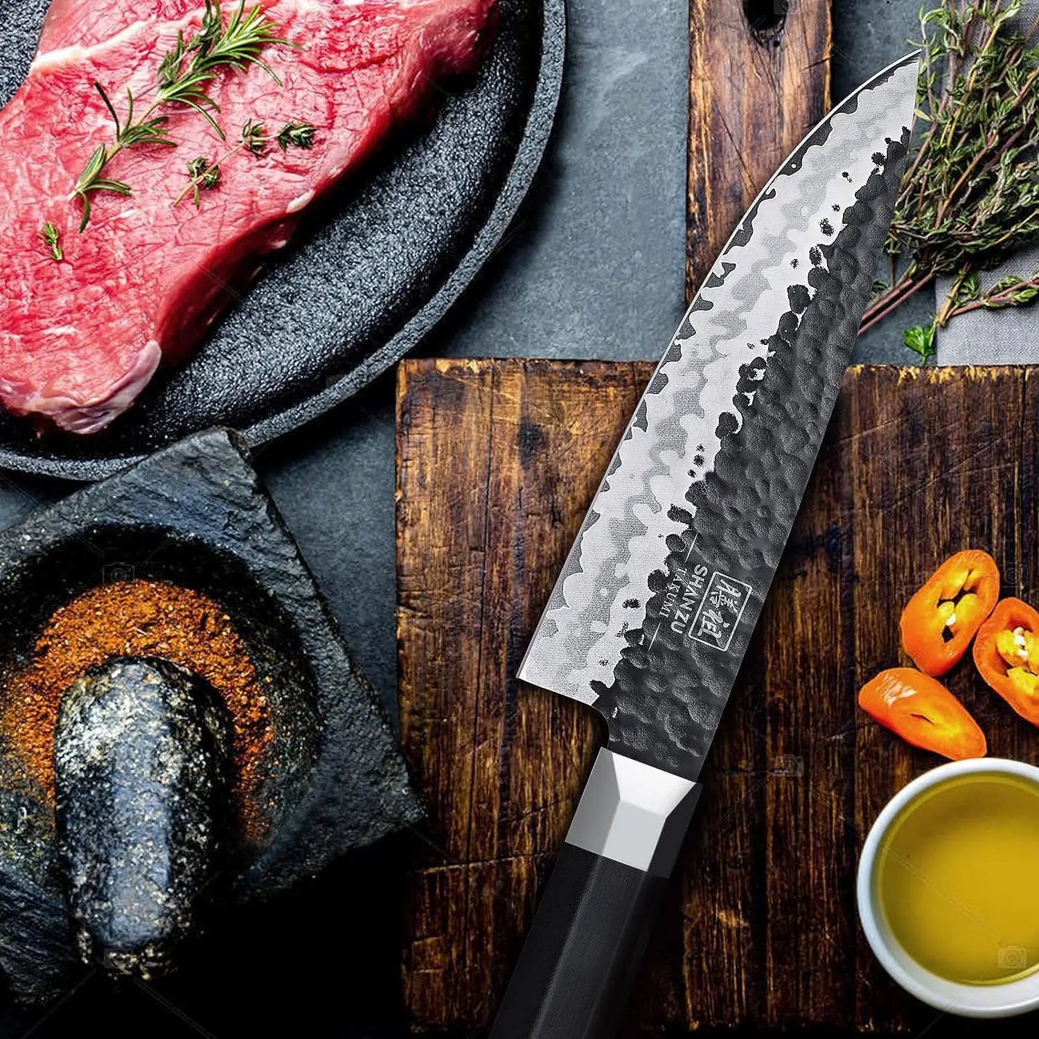 8 inch Japanese Chef Knife SHAN ZU Chefs Knife Kitchen Knives Japanese  Super