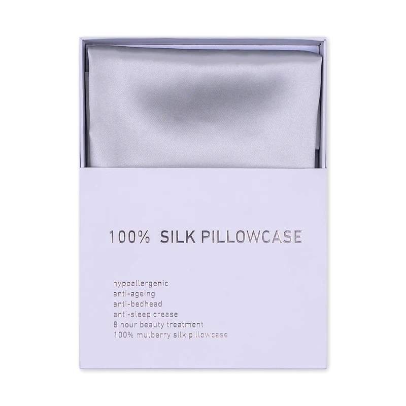 Digital Printed Silk Satin Pillowcase Custom Embroidery logo Silk Satin Pillow case Cover