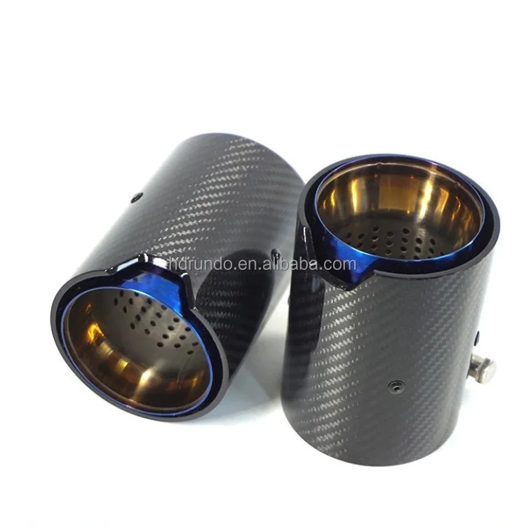 Chrome Stainless Steel Carbon Fiber Muffler Exhaust Tip For BMW M2 M3 M4 F87 F80 F82 F83 M5 F10 M6 F12 F13 X5M X6M