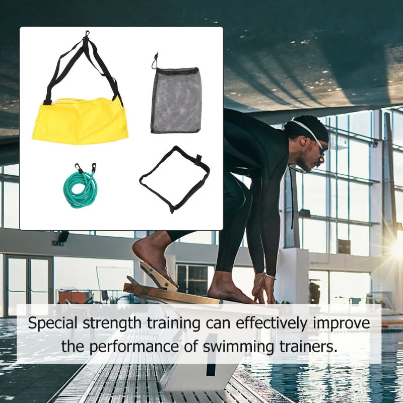 Swimming Resistance Parachute & Belt Set – Pool Training Equipment For Adults, Swim In Place