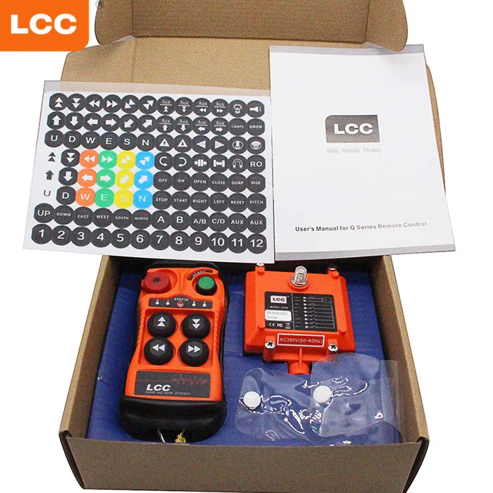Q400 4 Buttons 24 Volt Tail Lift Electric Hoist Crane Radio Wireless Remote Control