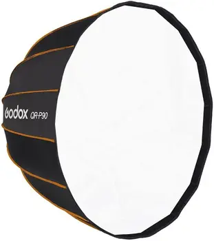 GODOX QR-P90 35.4 Inch/90CM Quick Release Parabolic Softbox Bowens Mount With Front & Inner Diffuser product image