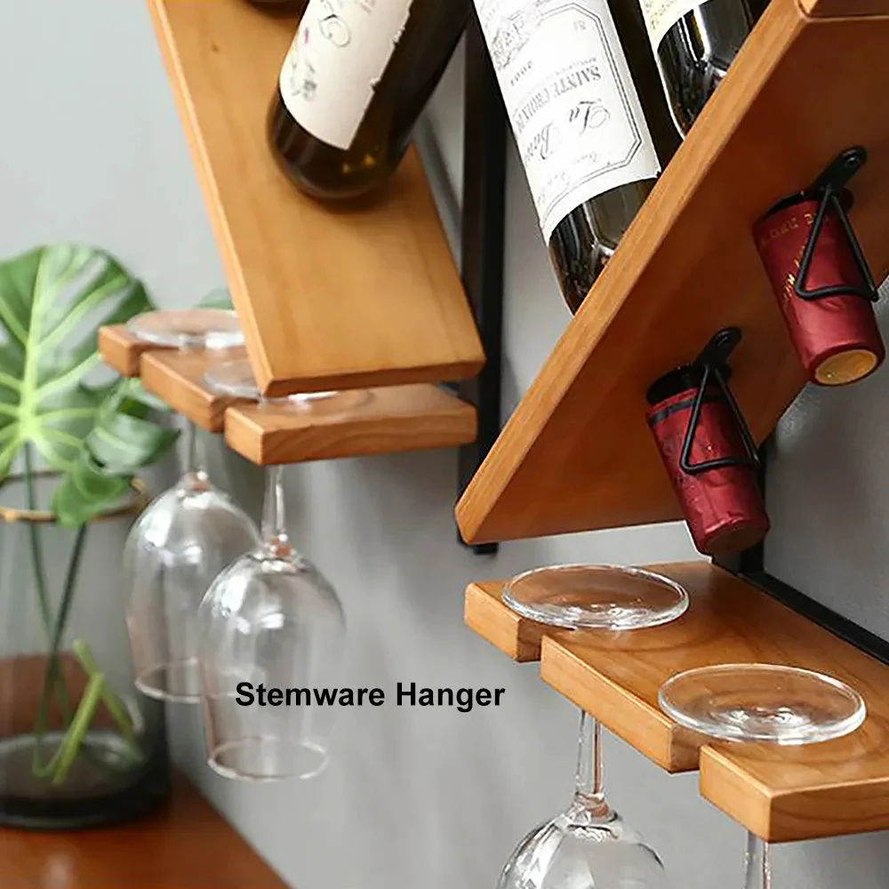 A Simple Wine Storage Rack Display Vertical Wall Mounted Rack Wine