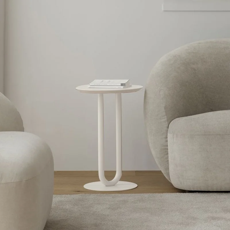 Kinno Korean-style Modern Simple Round Coffee Table Balcony Cafe