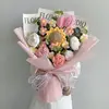 Finished bouquet-large pink bouquet for girls-handbag + light