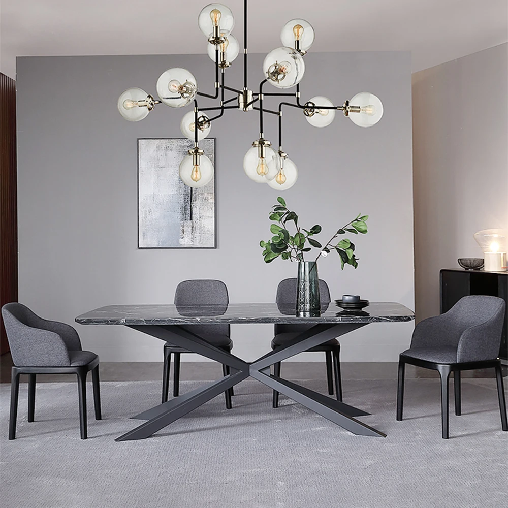 luxury dining table with bench