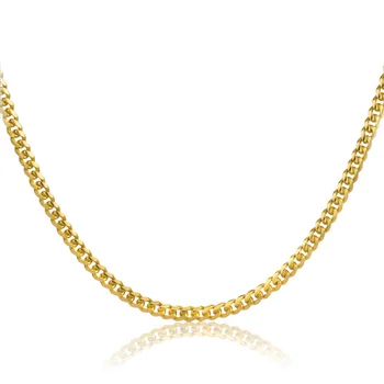 Custom Man Cuban Link Chain New Design 14k Gold Chain Necklace