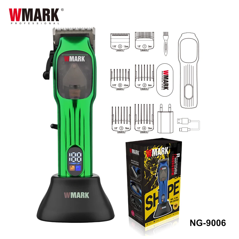 WMARK NG-9006 Professional Rechargeable 3200mAh Hair Clipper with