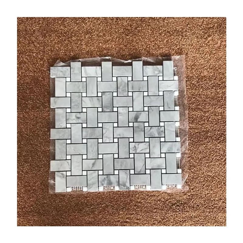 กระเบื้องโมเสกหินอ่อนสีขาวคาร์ราร่า ราคาถูกโดยตรงจากโรงงาน สำหรับผนังภายในห้องน้ำ