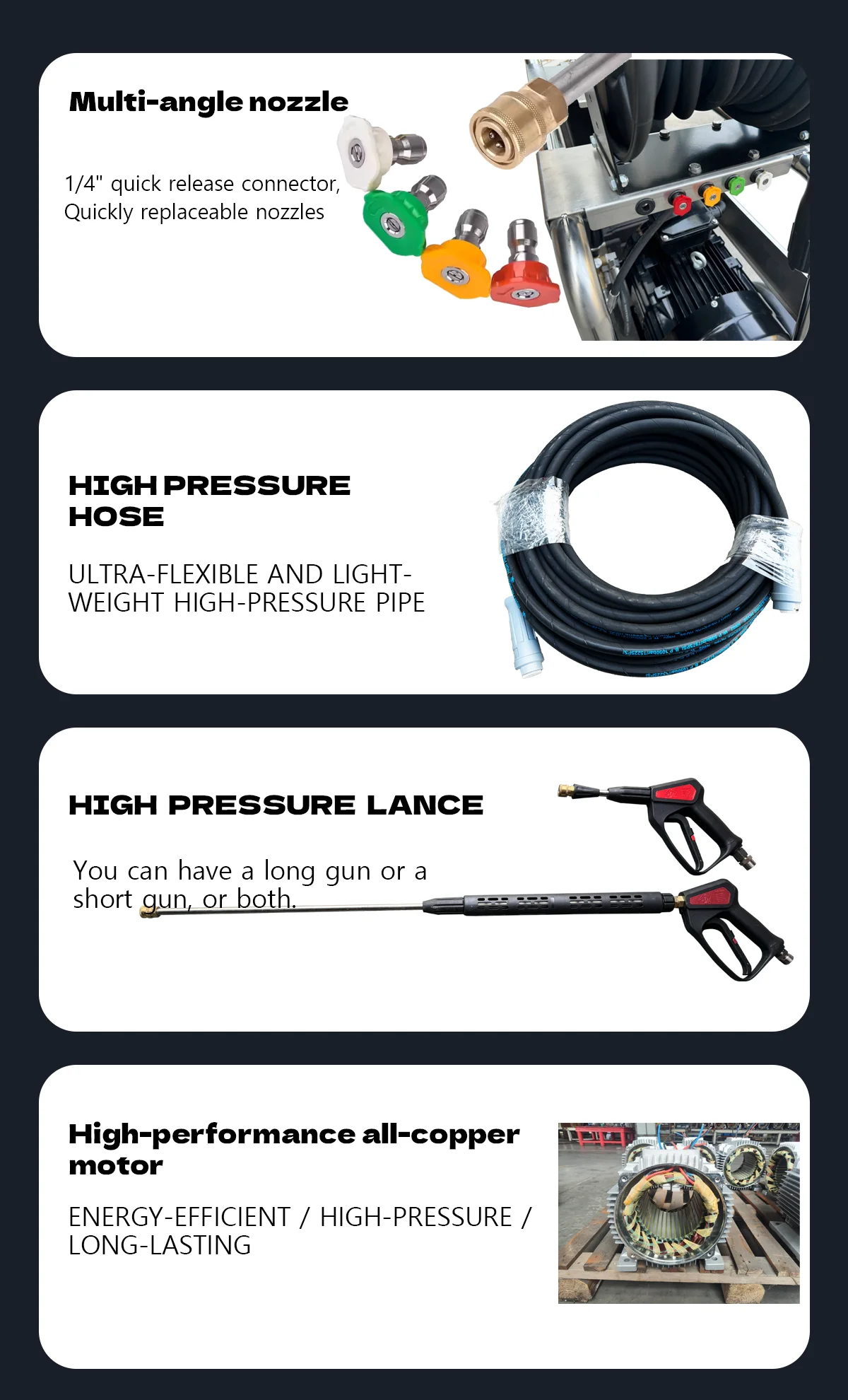 product 75kw 2900psi 200bar 20lpm stainless steel electric high pressure washer is used for cleaning and deconfouling-5