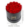 19 Roses In Round Box