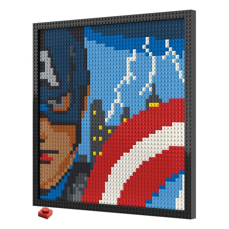 Pixel Art Building Blocks 48X48 Dots Bricks 1x1 Wall Portraits DIY Home Decor Compatible with LOGO Toys and Gifts