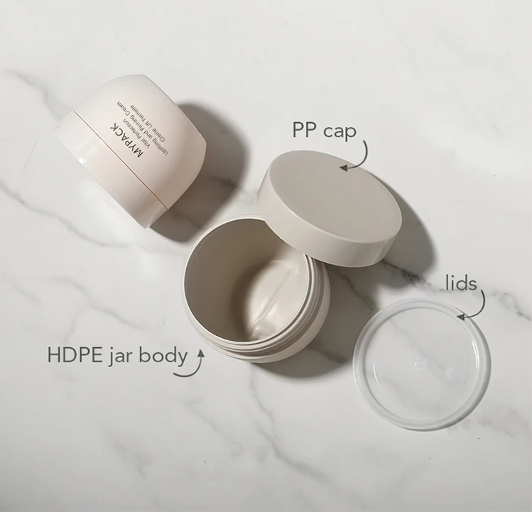 Mypack Suede Frosted Khaki Beige Plastic 200ml 250ml 300ml Bowl Shape