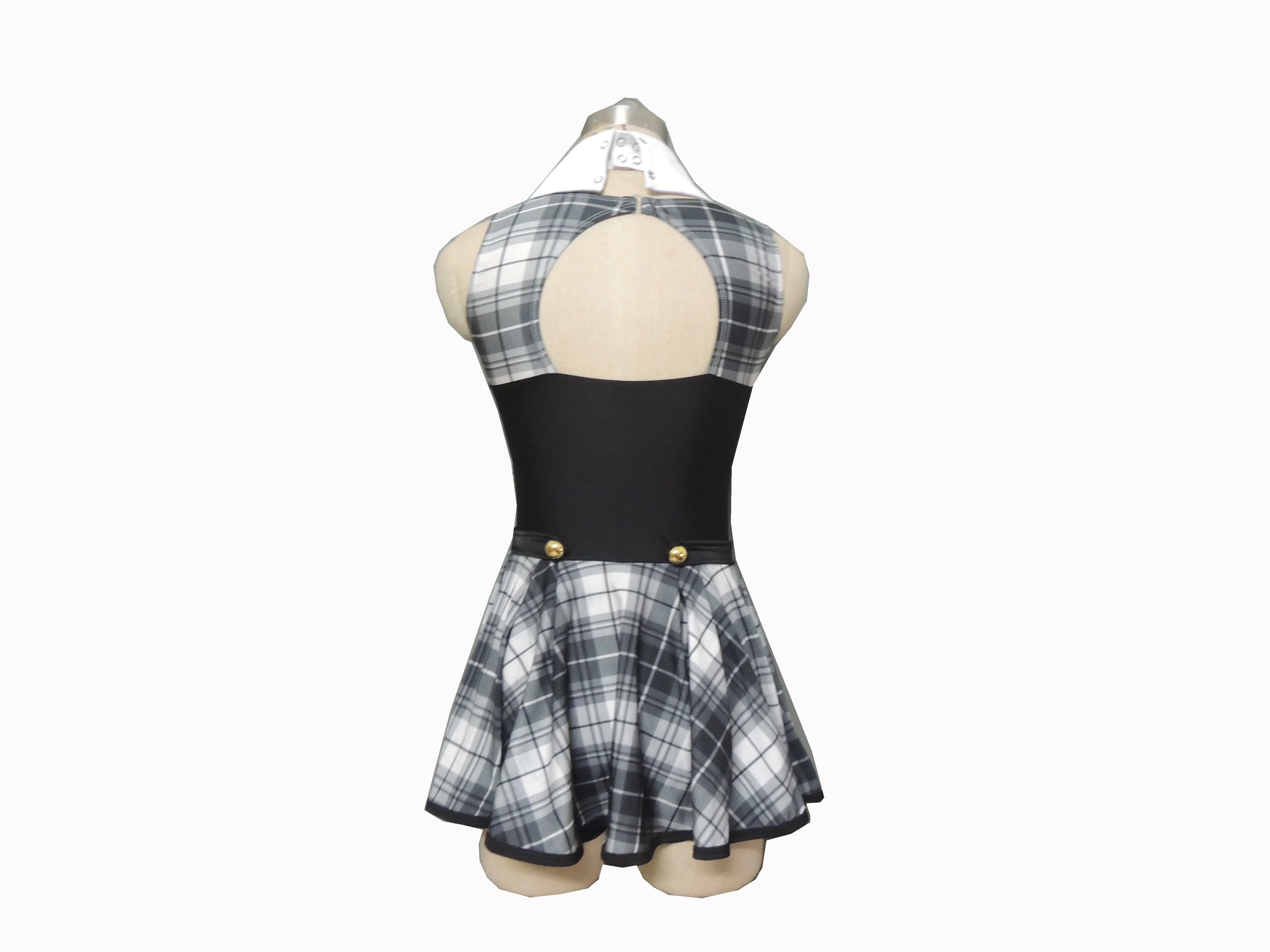 shiny asymmetric dress Vivenda Strapless Mini Dress