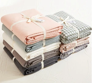 Factory Manufacture French Linen Various Soft Girls Bedding Set Safe and Healthy  Linen Bedding Set