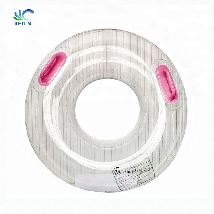 Inflatable Water Park Lazy River Pool Float Transparent clear Single Tube
