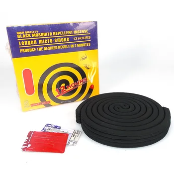 12 Hours Burning Time Smokeless Bulk Indoor Black Mosquito Coil