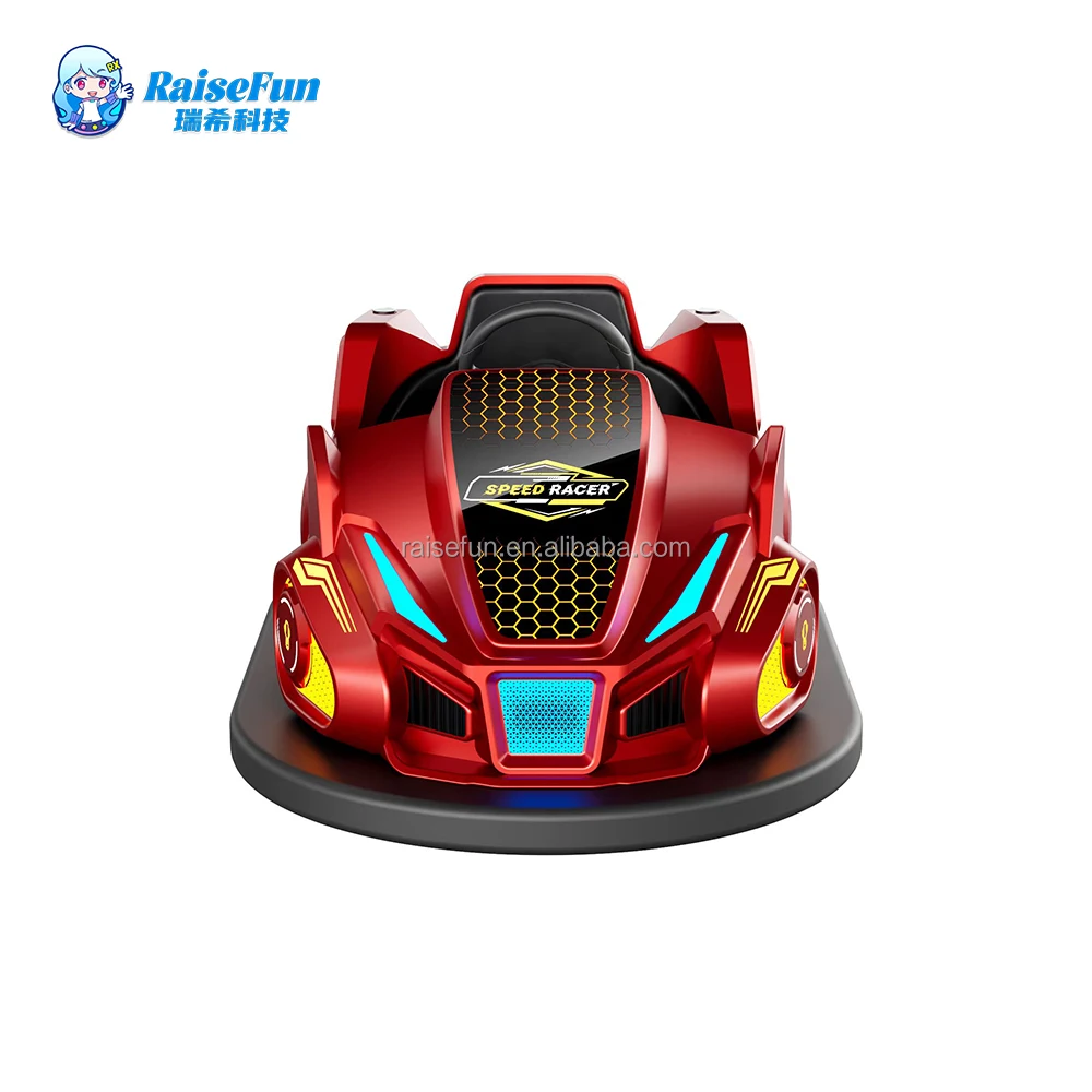 RaiseFun Electric Kids and Adult Bumper Car for Outdoor Entertainment Fun and Thrills for Sports-Red Drift Bumper Car