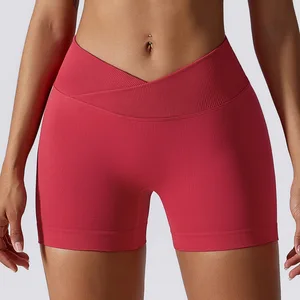 Fitness Soft Buttery Custom Sportswear Yoga Shorts Pour Femmes Athletic Butt Lift Seamless Gym Shorts for Women
